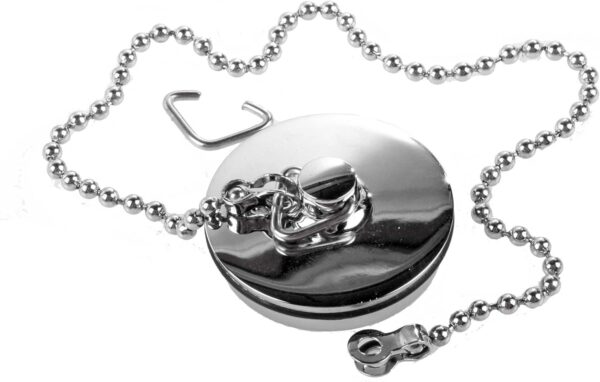 Chrome Sink Plug with Chain for Hand Washing Basin 1 1/2 Inch (38mm) (38mm)