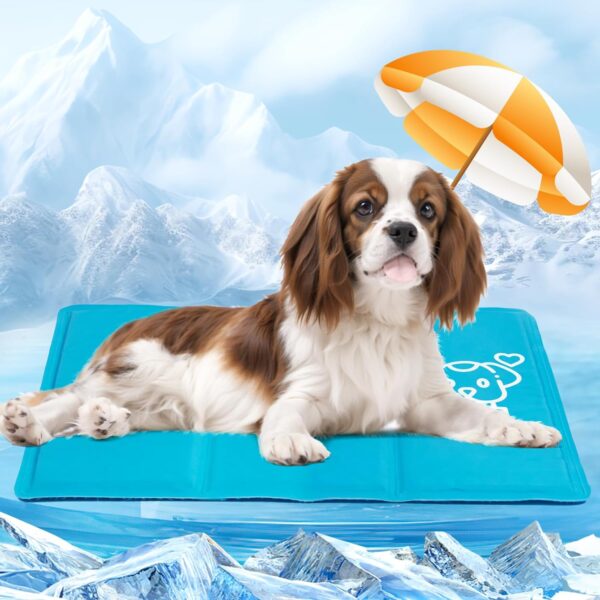 Dog Cooling Mat - Durable Pet Cool Bed Mat, Non-Toxic Gel Self Cooling Pad Scratch Resistant, Dog Ice Blanket Great for Keeping Dogs Puppy Cool in Summer -...