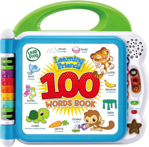 LeapFrog 601503 Learning Friends 100 Words Baby Book Educational and Interactive Bilingual Playbook Toy Toddler and Pre School Boys & Girls 1, 2, 3, 4+...