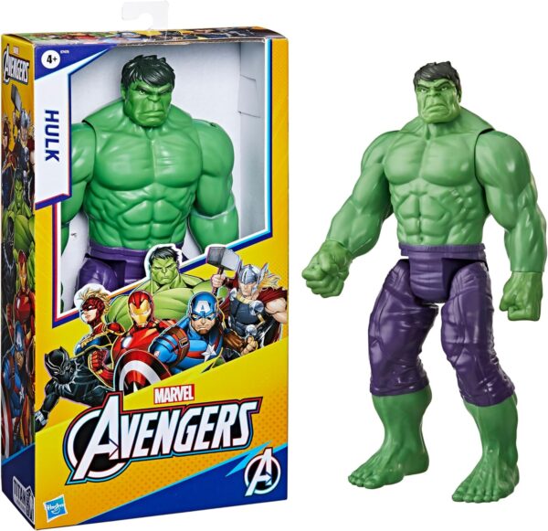 avengers Marvel Titan Hero Series Blast Gear Deluxe Hulk Action Figure, 30-cm Toy, For Children Aged 4 and Up