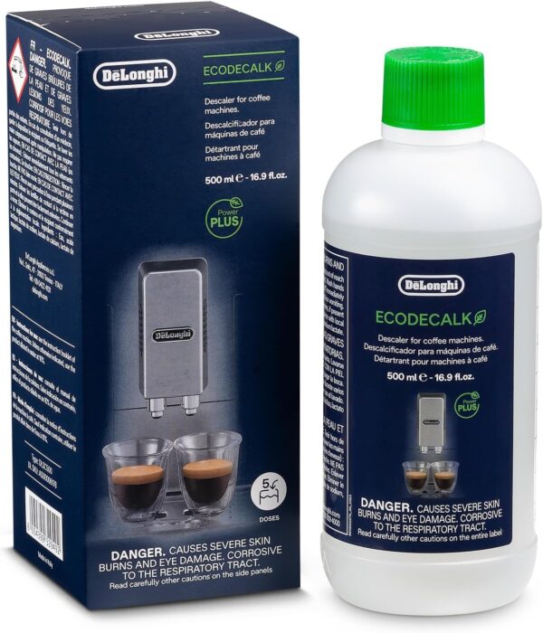 De’Longhi EcoDecalk Descaler for Coffee Machines DLSC500, 500ml,Packaging may vary , Pack of 1